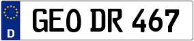 Trailer License Plate